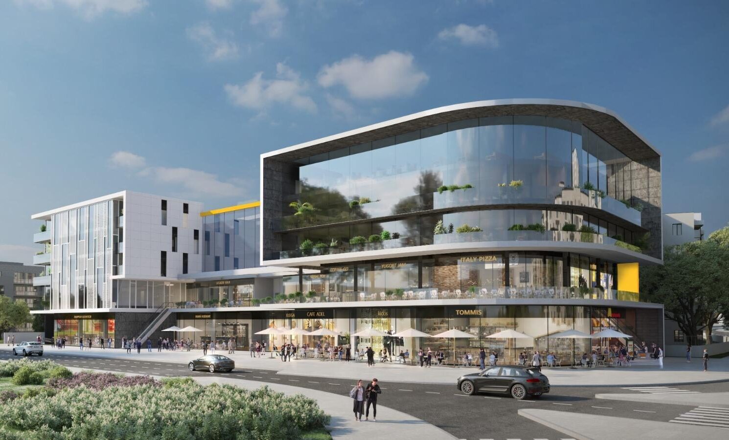 הדמייה מרכז מסחרי סול אפקה